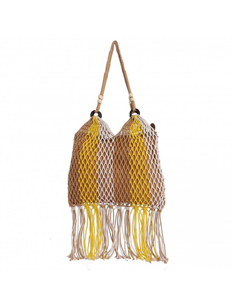 Bolsos EFERRI | Bolso De Asa Corta Tahal De Eferri Amarillo