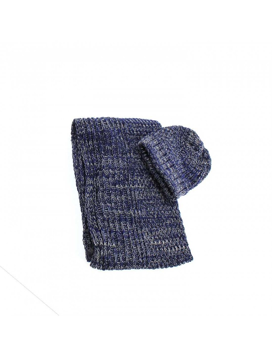 Complementos EFERRI | Pack Bufanda Y Gorro Hambers Para Hombre De Eferri Azul