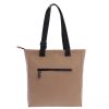 Bolsos DON ALGODON | Bolso Shopper De Mujer Don Algodon Zoe De Nylon Beige