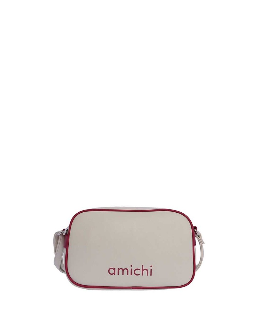 Bolsos AMICHI | Bolso Bandolera Para Mujer Amichi Pandora De Piel Sintetica Con Cremallera Fucsia