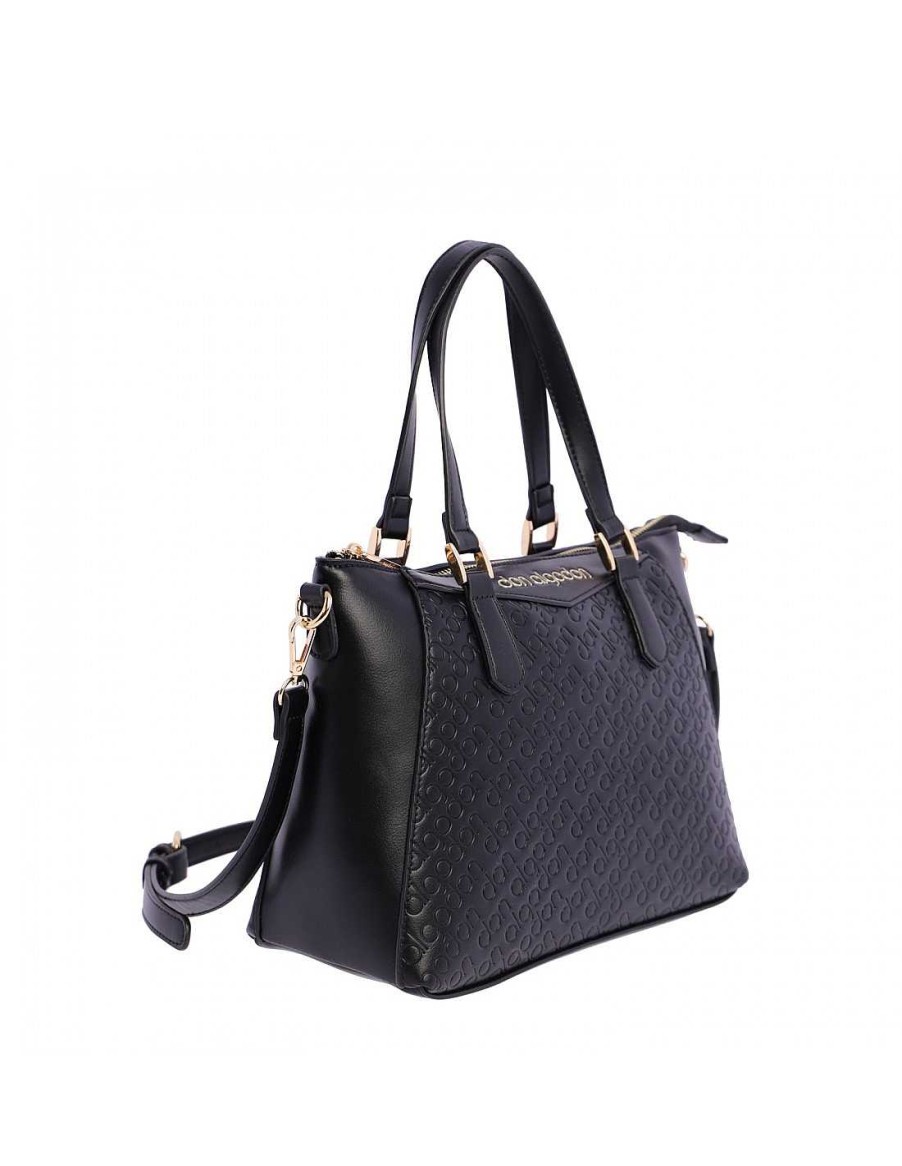 Bolsos DON ALGODON | Bolso De Mano Para Mujer Don Algodon Lola De Piel Sintetica Con Cremallera Negro