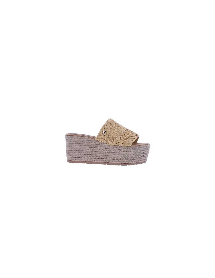 Calzado DON ALGODON | Chancla Con Plataforma S556 De Don Algodon Beige