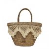 Bolsos FOR TIME | Capazo De Playa Para Mujer For Time Suna De Rafia Natural