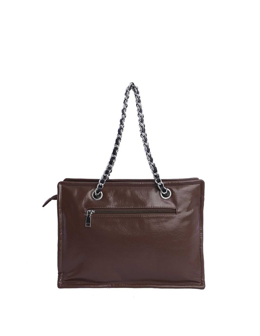 Bolsos FOR TIME | Bolso De Hombro Para Mujer For Time Imperia De Pu Marron